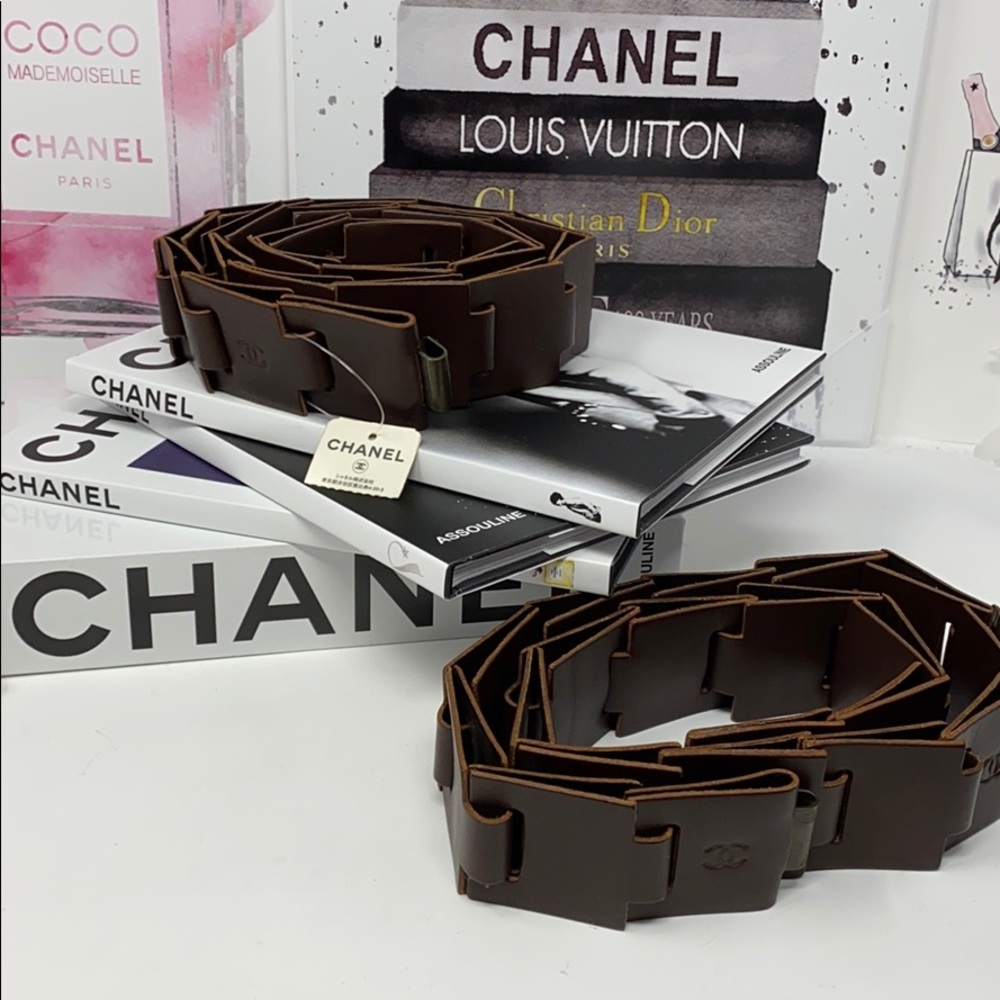 Chanel leather belt